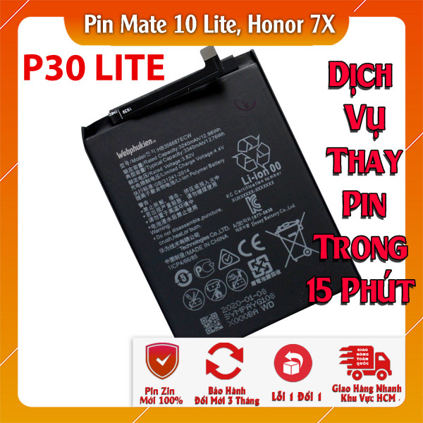Pin Webphukien cho Huawei Mate 10 Lite, Honor 7X, P30 Lite Việt Nam HB356687ECW - 3340mAh